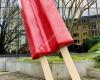 Giant Red Twin Popsicle