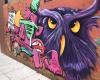 Purple Owl mural