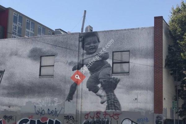 Airborne Infant Mural
