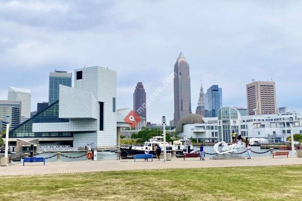 Cleveland Script Sign - North Coast Harbor