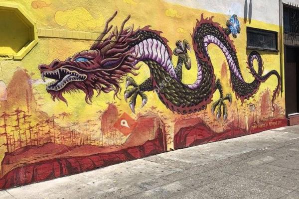 Dancing Dragon Mural
