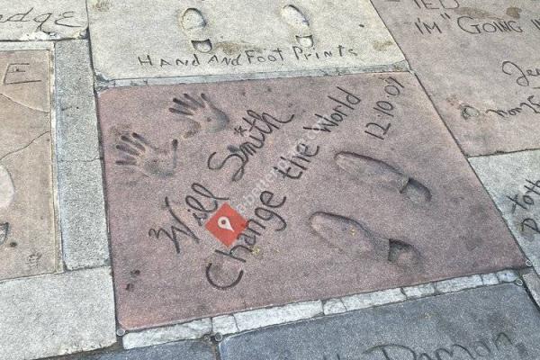 Footprints and Handprints of Hollywood Stars and Starlets