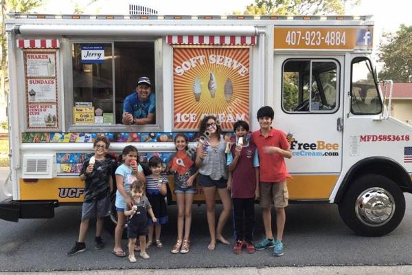 Free Bee Ice Cream Truck