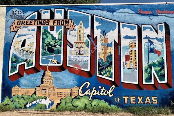 Greetings From Austin Postcard Mural