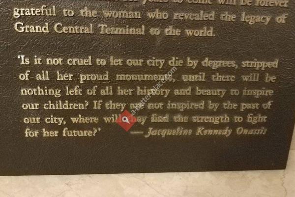 Jacqueline Kennedy Onassis Plaque