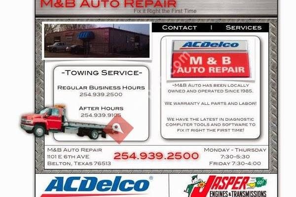 M & B Auto Repair, Inc.