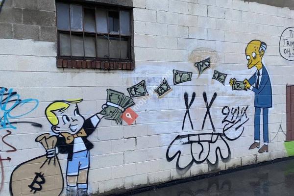 Mr. Burns Makes it Rain Mural