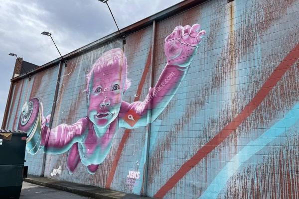 Nirvana Baby Mural