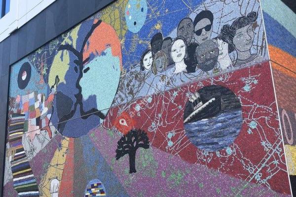 Oakland is the Center of the Beautiful World mural