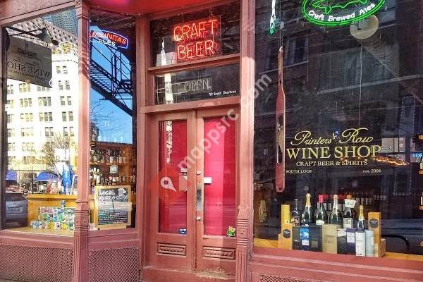 Printers Row Wine Shop