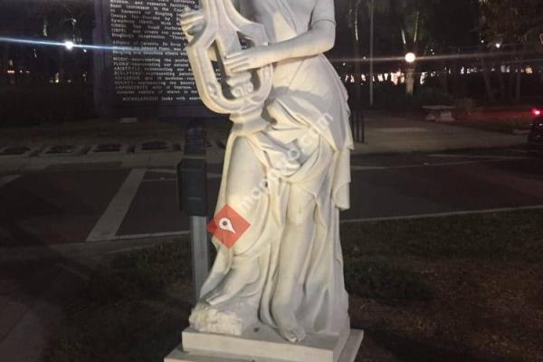 Seven virtues statues