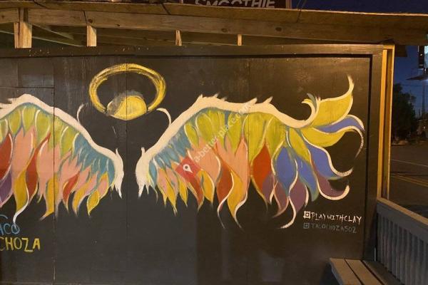 Taco Choza Angel Wings Mural