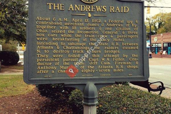 The Andrews Raid Historical Marker