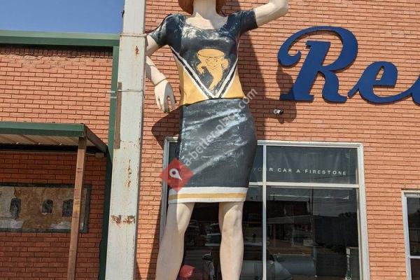 Tornadoes Cheerleader Statue