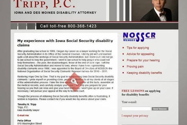 Tripp PC: Iowa Disability Attorney