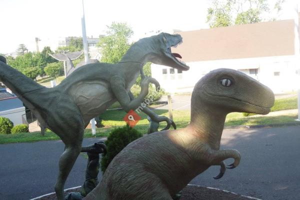 Velociraptor & Allosaurus Statues