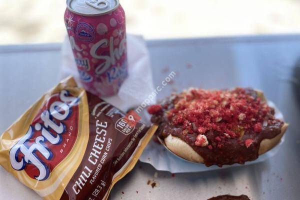 World Famous Foot-Long Chili-Cheese Dogs